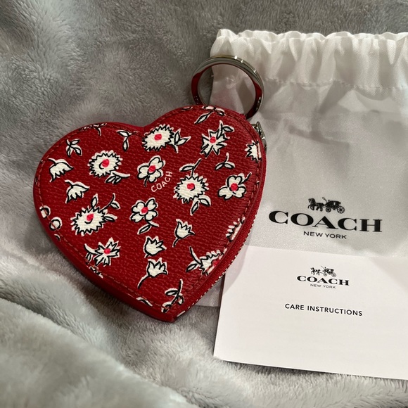 COACH leather Coin Purse and key holder or bag charm - Picture 3 of 7